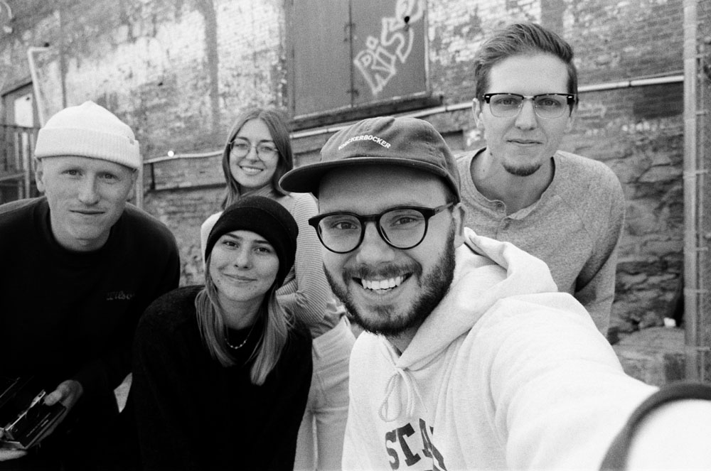 A team selfie